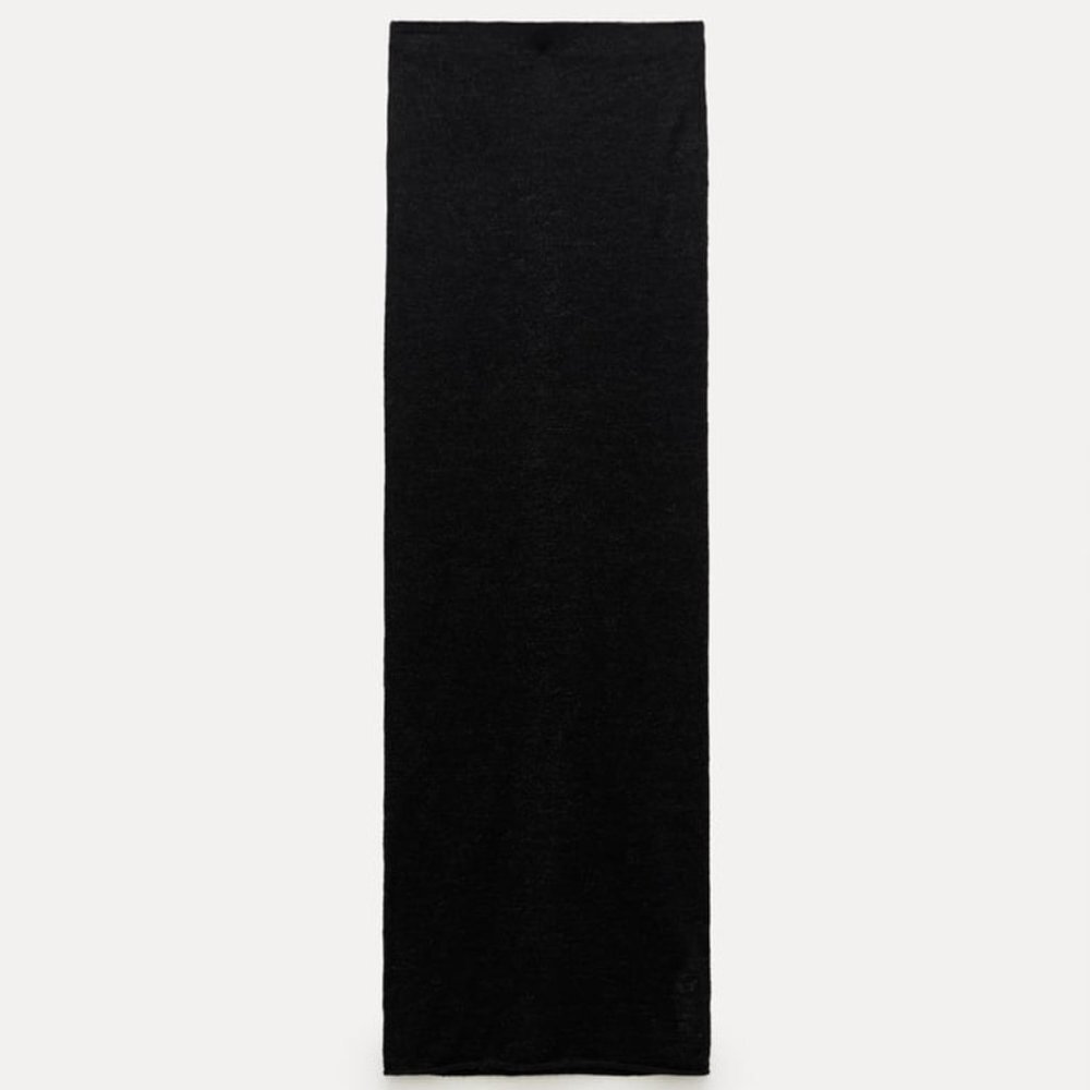 NWT BLACK FINE 63% WOOL AND 17% ALPACA BLEND SKIRT LIMITED EDITION